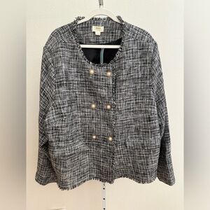 NWT! Maeve by Anthropologie Tweed Blazer / Size 26W